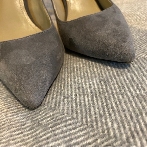 BCBG Grey Suede Heels - Picture 5 of 5
